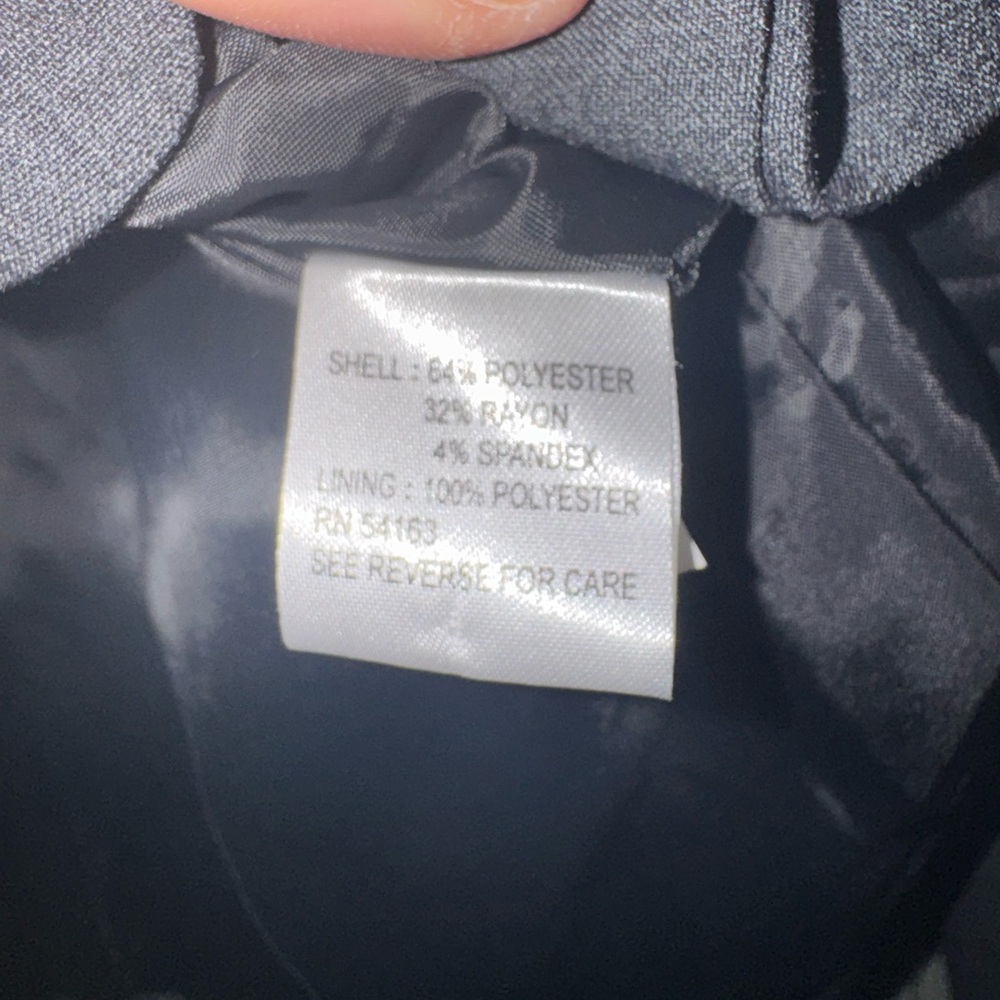 Like-New Calvin Klein Women’s Charcoal Gray Stretch Blazer – Size 2 - Picture 4 of 4